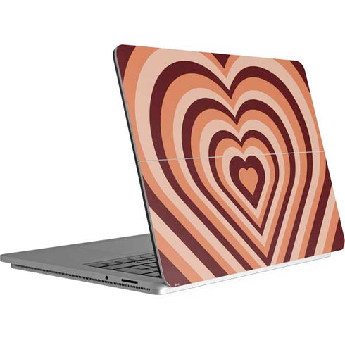 Autumn Heart Pattern Surface Laptop Studio Skin